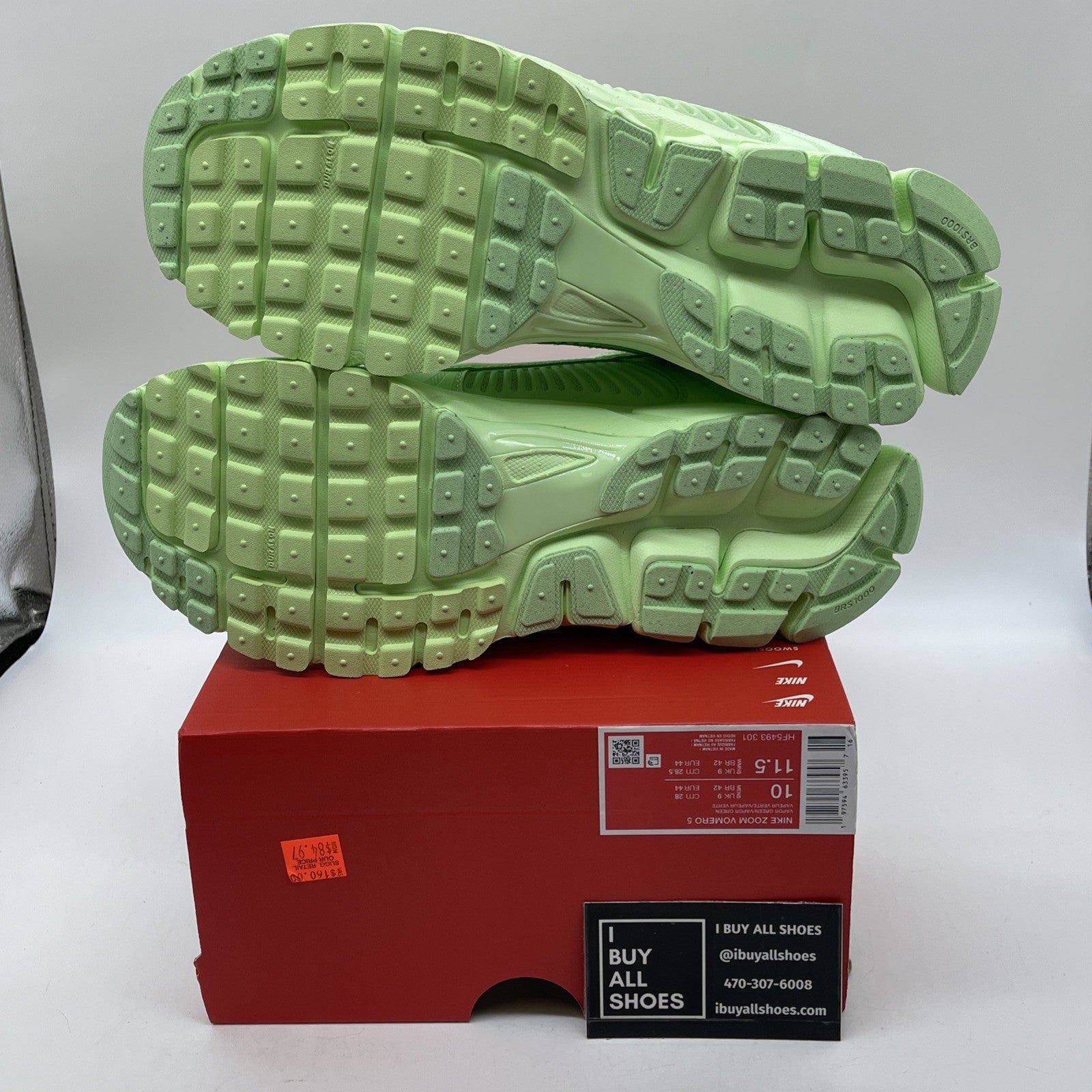 Size 10 - Nike Air Zoom Vomero 5 Vapor Green Suede Leather (HF5493-301)