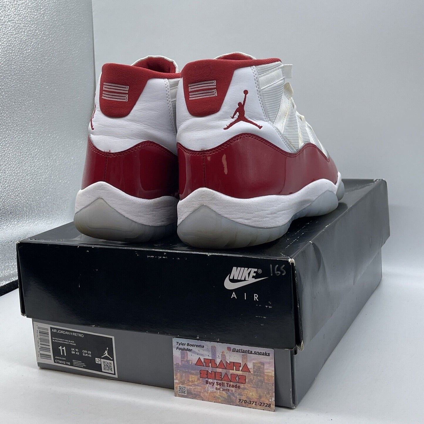 Size 11 - Jordan 11 Retro High Cherry Red White Leather Suede (CT8012-116)