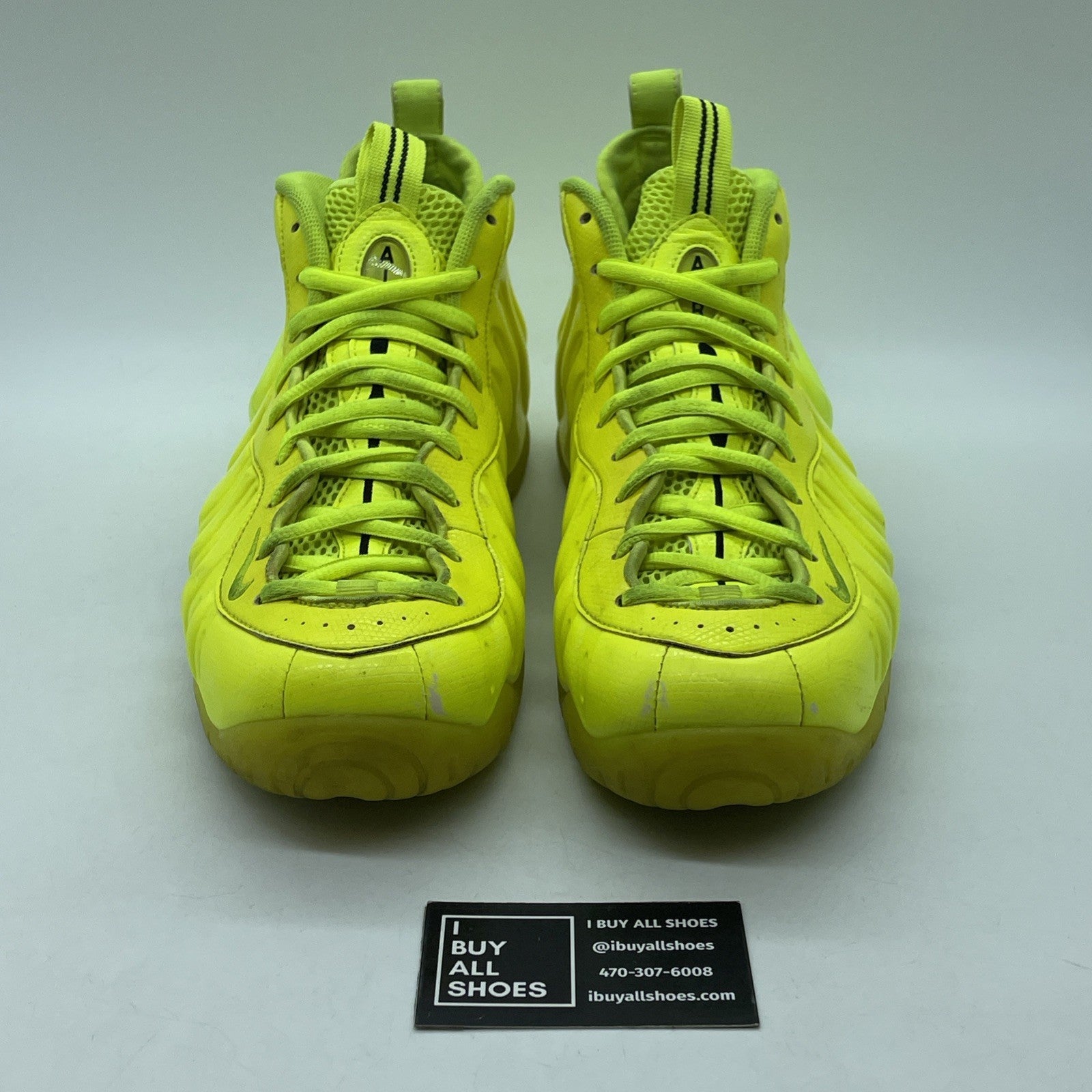 Size 11.5 - Nike Air Foamposite Pro Volt Neon Yellow Black (624041-700)