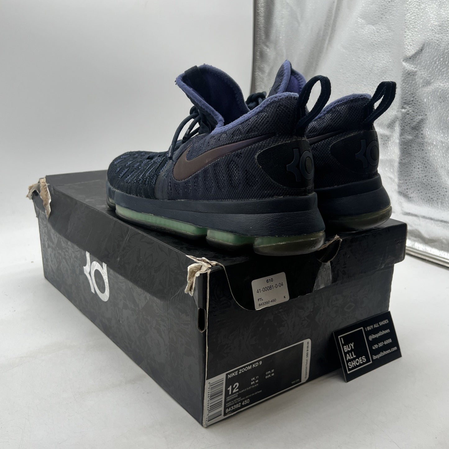 Size 12 - Nike KD 9 Purple Dust (843392-450)
