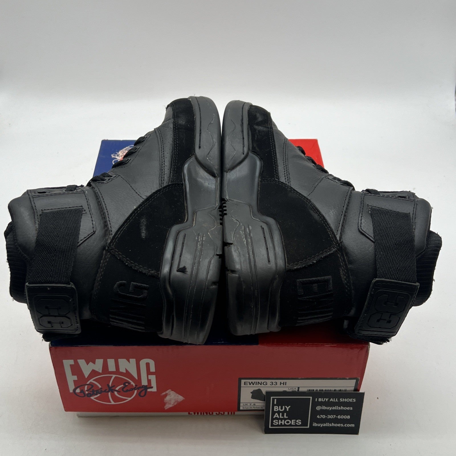 Size 8.5 - PATRICK EWING ATHLETICS 33 HI x ORION REBOUND Black/Black 1RBE001-001