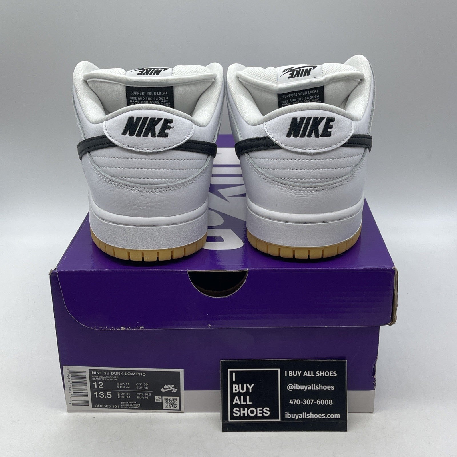 Size 12 - Nike SB Dunk Low White Gum (CD2563-101)