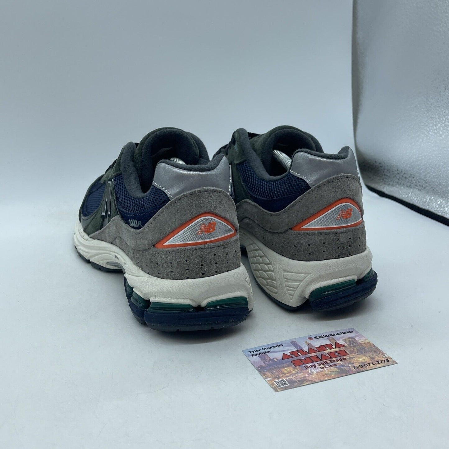 Size 11 - New Balance 2002 Defense Green Natural Indigo Blue Suede (ML2002RF)