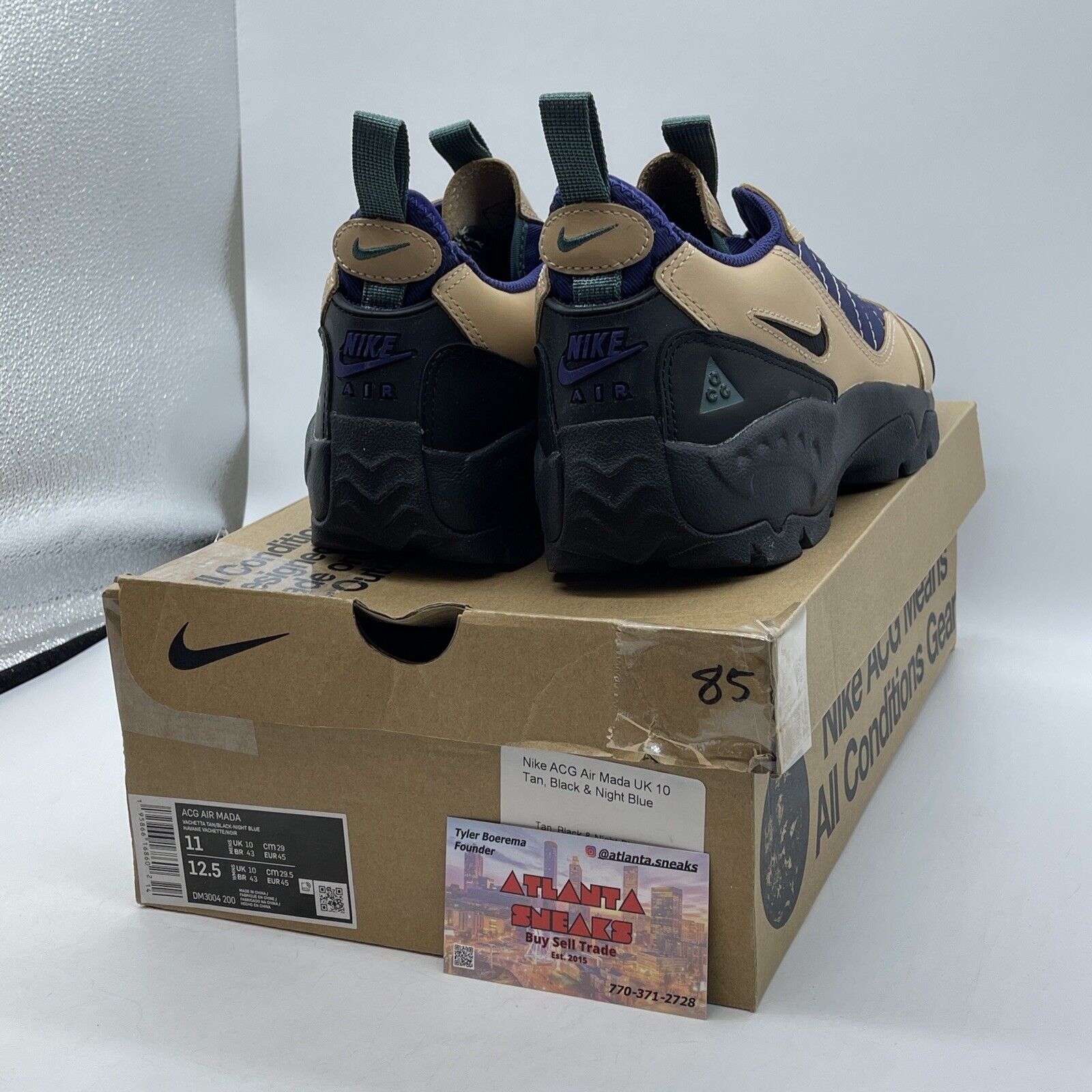 Size 11 - Nike ACG Air Mada Vachetta Tan Purple Black Suede Leather (DM3004-200)