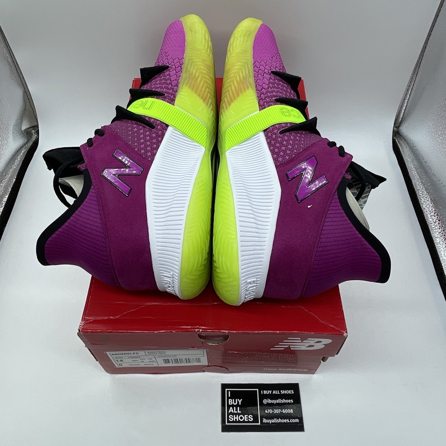 Size 14 - New Balance OMN1S Low Purple Green Black Suede 2020 (BB0MNLFC)