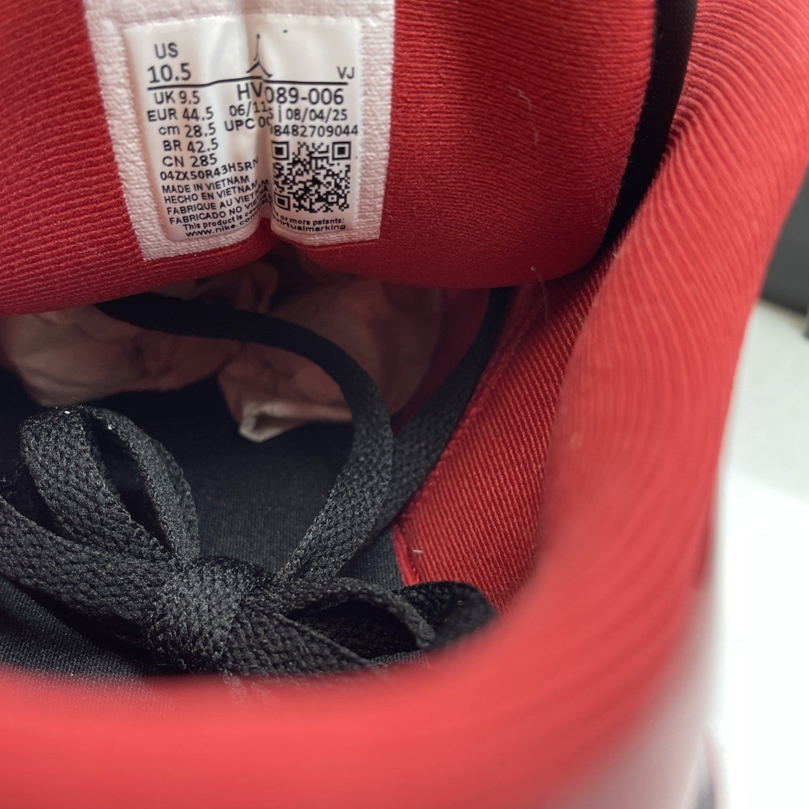 Size 10.5 - Air Jordan 1 Low Patent Varsity Red Black (HV4089-006)