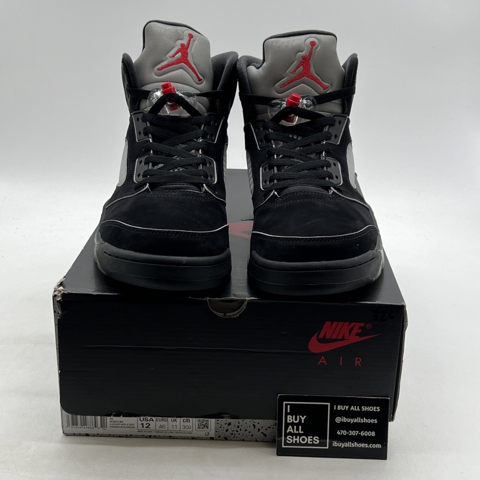 Size 12 - Air Jordan 5 Retro OG Black Metallic Reimagined (HF3975-001)