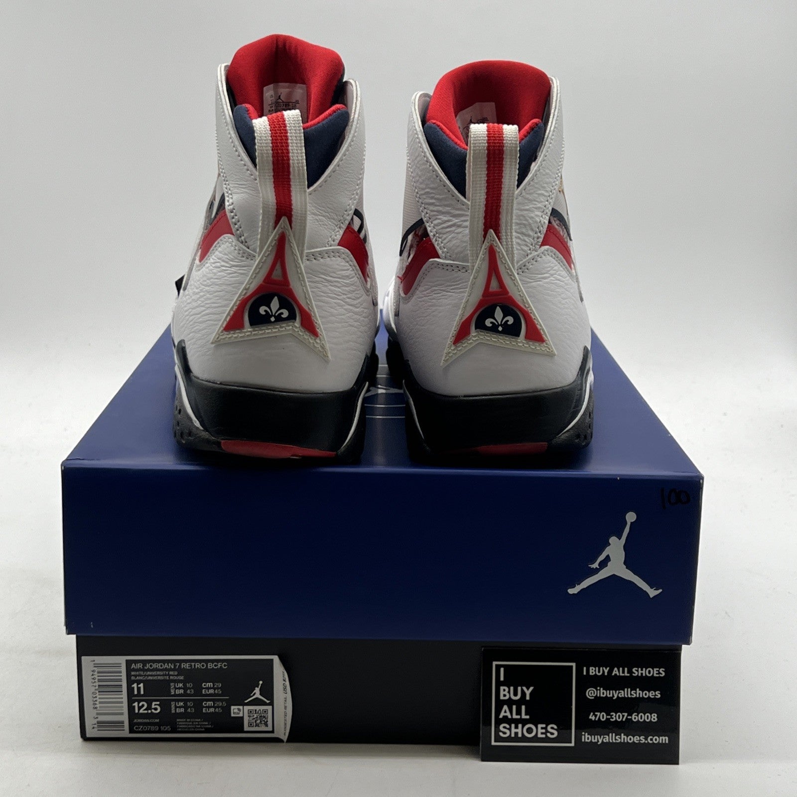 Size 11 - Paris Saint-Germain x Air Jordan 7 Retro Paname (CZ0789-105)