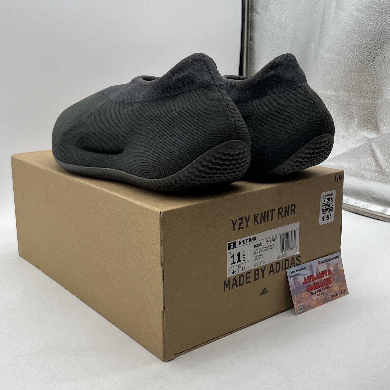 Size 11.5 - adidas Yeezy Knit Runner Stone Onyx (IG7831)