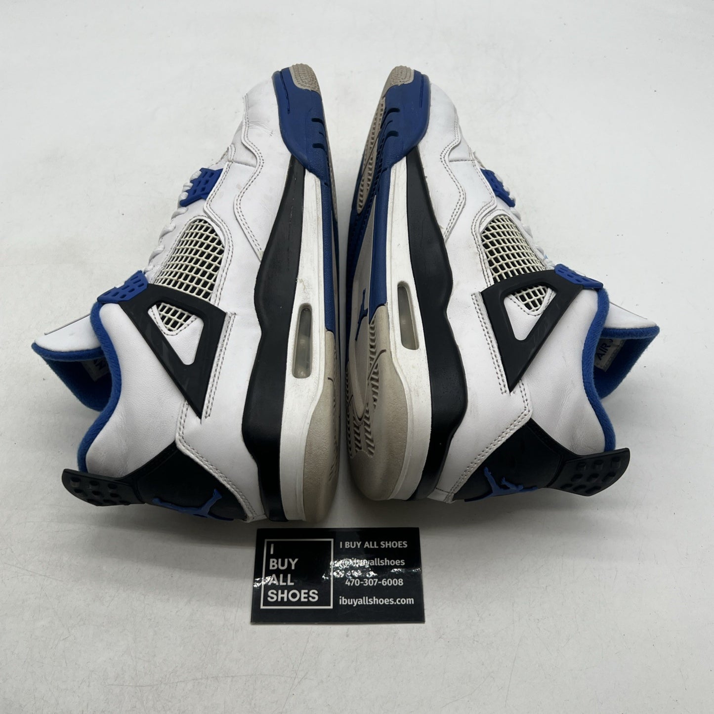 Size 9 - Air Jordan 4 Retro Mid Motorsports (308497-117)