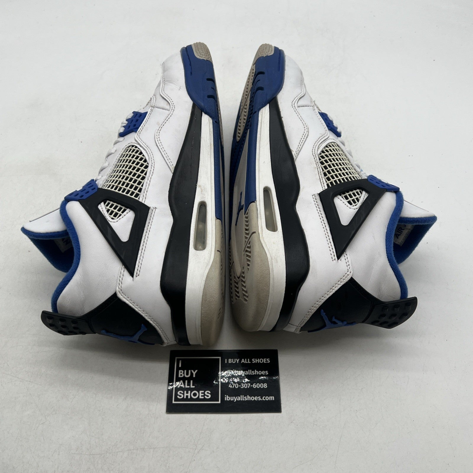 Size 9 - Air Jordan 4 Retro Mid Motorsports (308497-117)