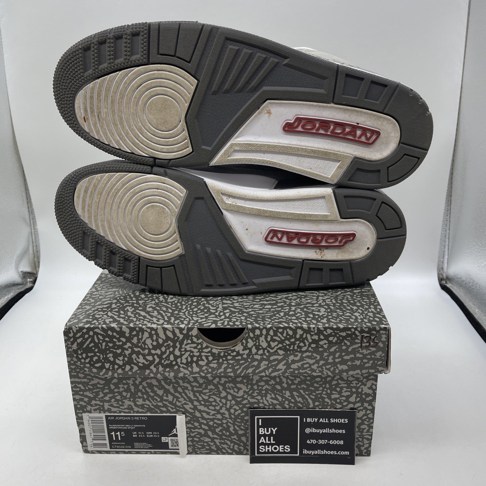 Size 11.5 - Air Jordan 3 Retro Mid Cool Grey (CT8532-012)