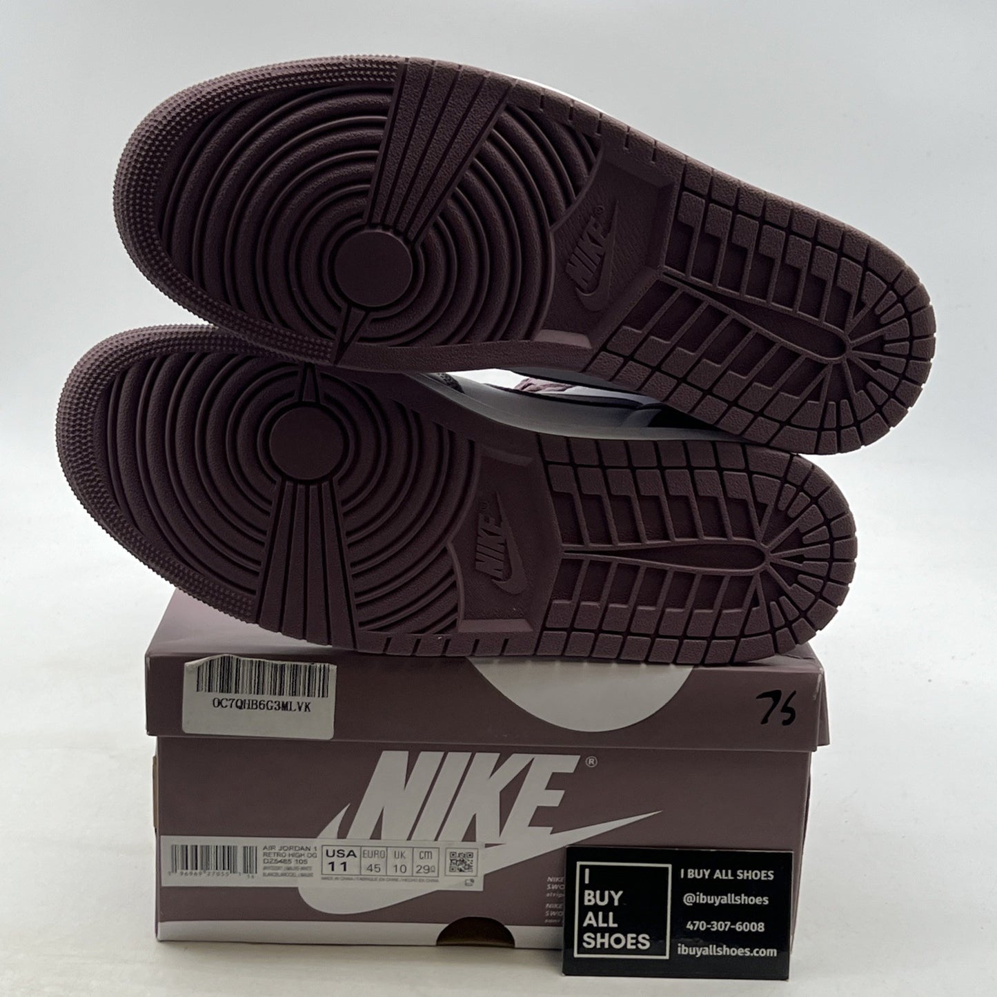 Size 11 - Air Jordan 1 Retro OG High Mauve (DZ5485-105)