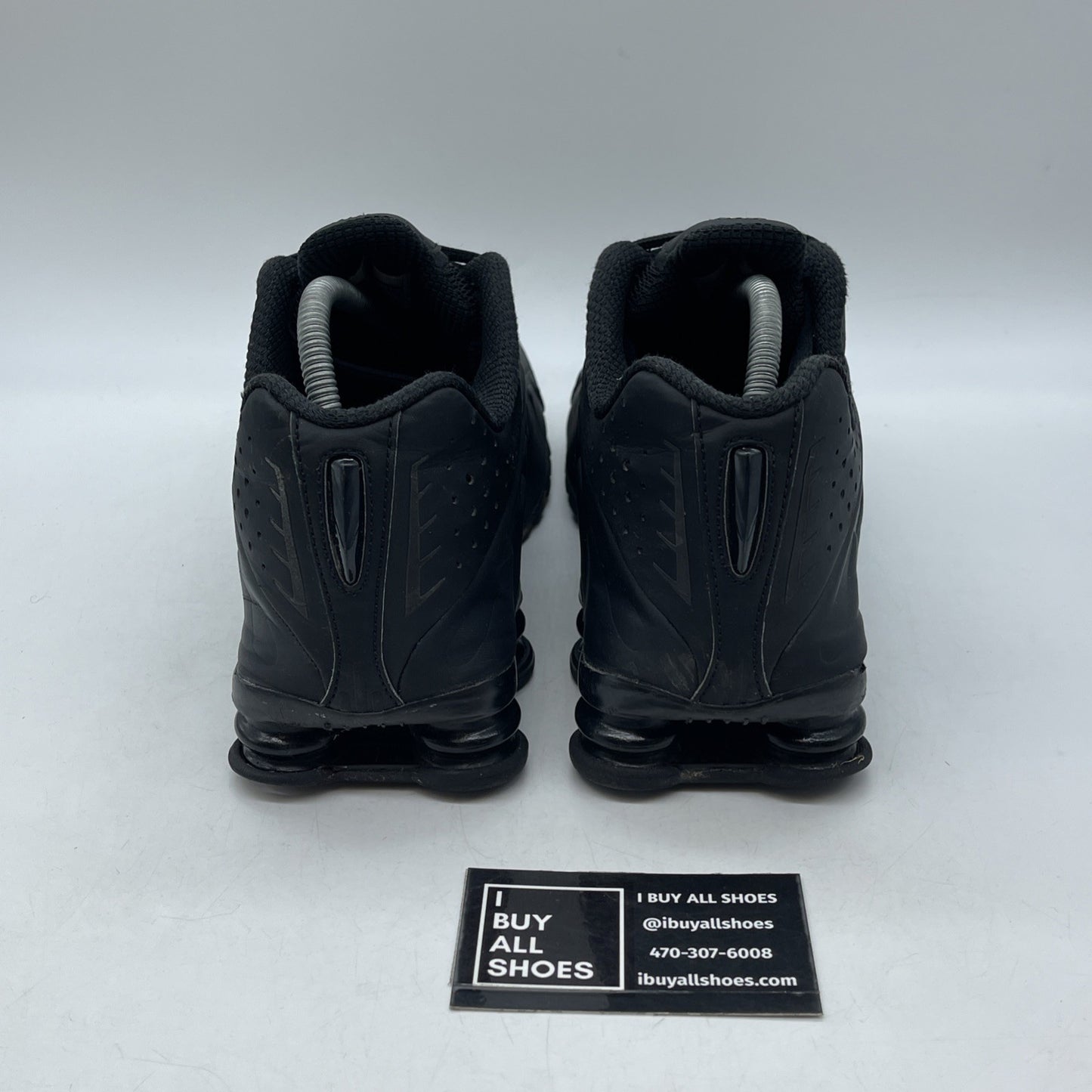 Size 10 - Nike Shox R4 Black Suede Leather  (HQ1988-001)