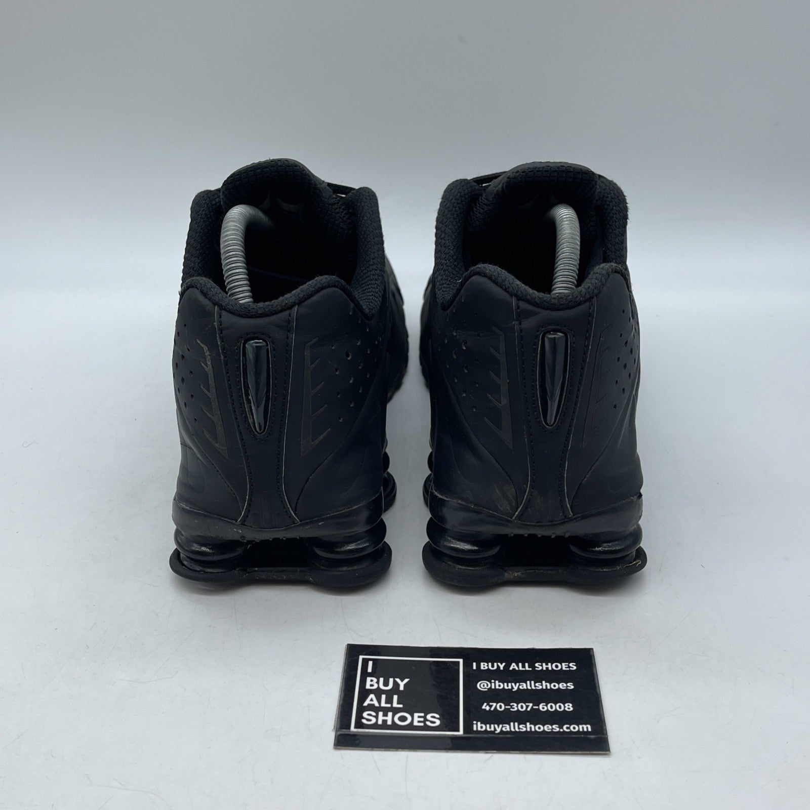 Size 10 - Nike Shox R4 Black Suede Leather  (HQ1988-001)