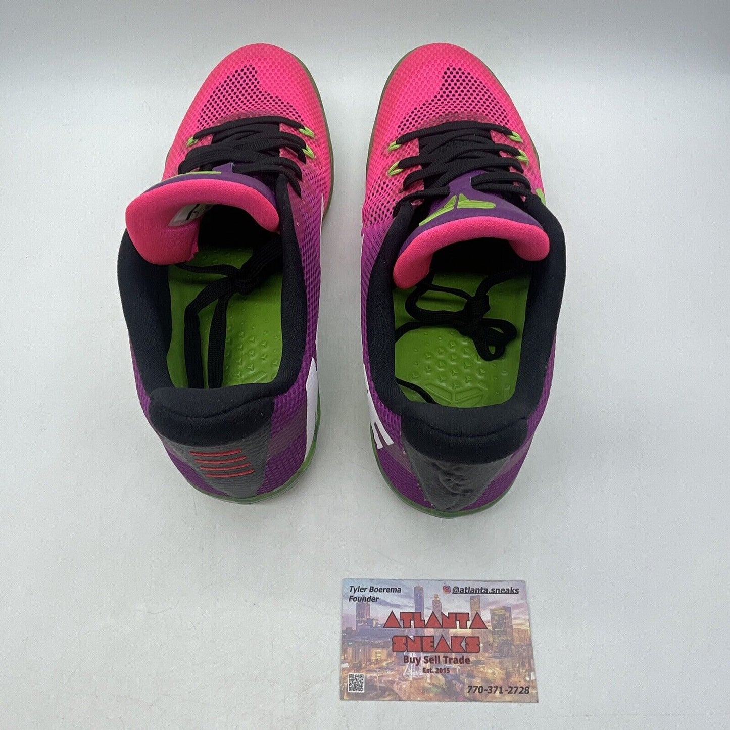 Size 9 - Nike Kobe 11 Mambacurial Pink Purple Green Black White (836183-635)