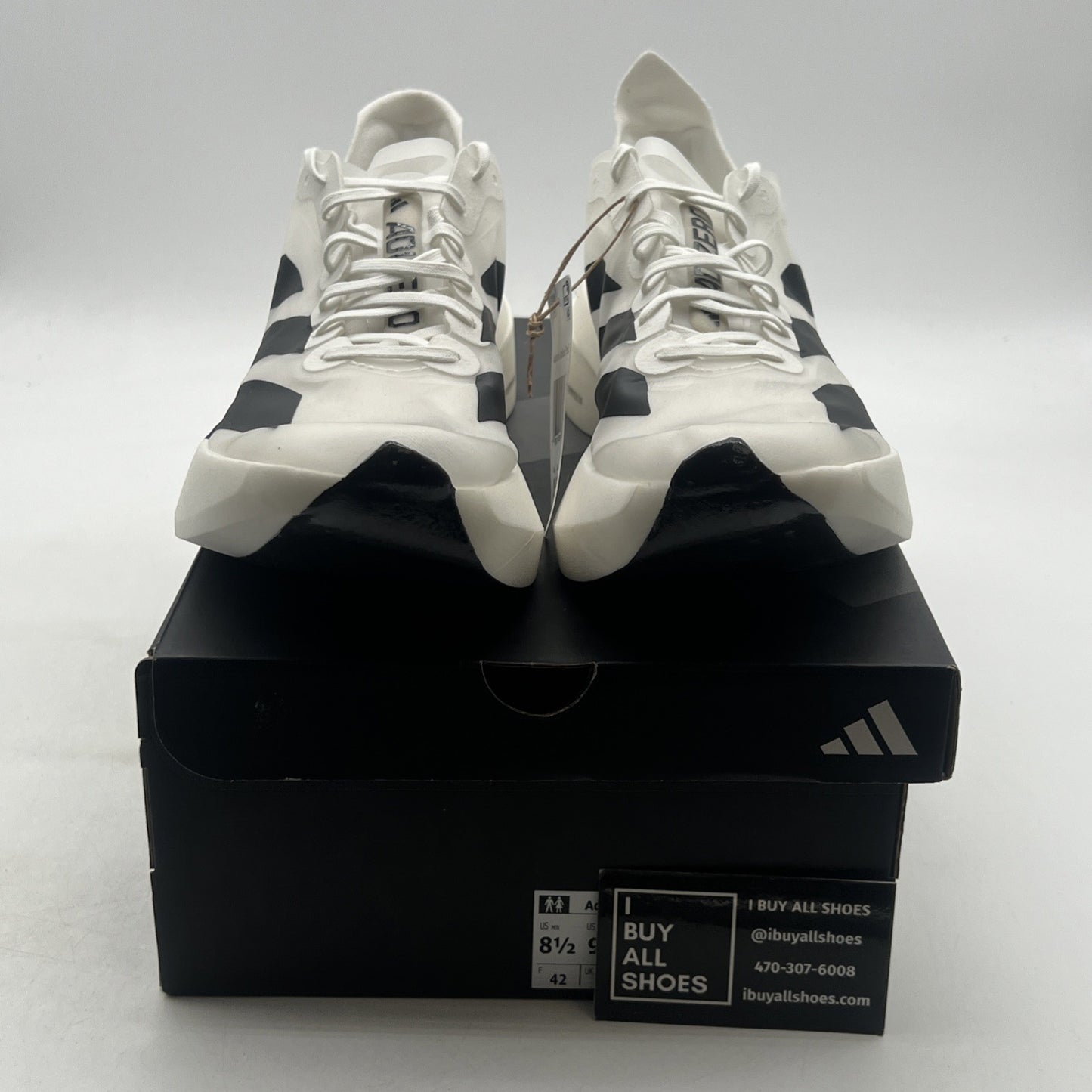 Size 8.5 - adidas Adizero Adios Pro Evo 1 White Black (IH5564)