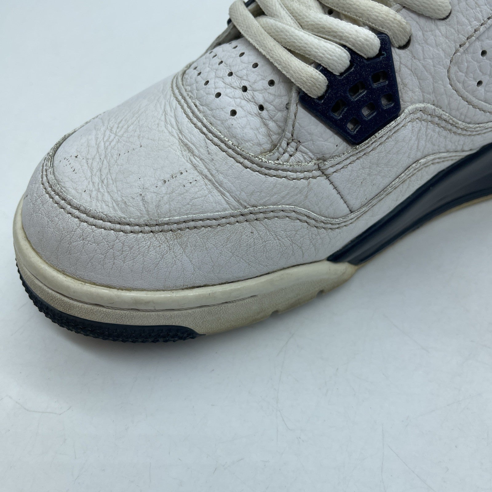 Size 8.5 - Air Jordan 4 Retro LS Columbia White Blue Leather (314254-107)