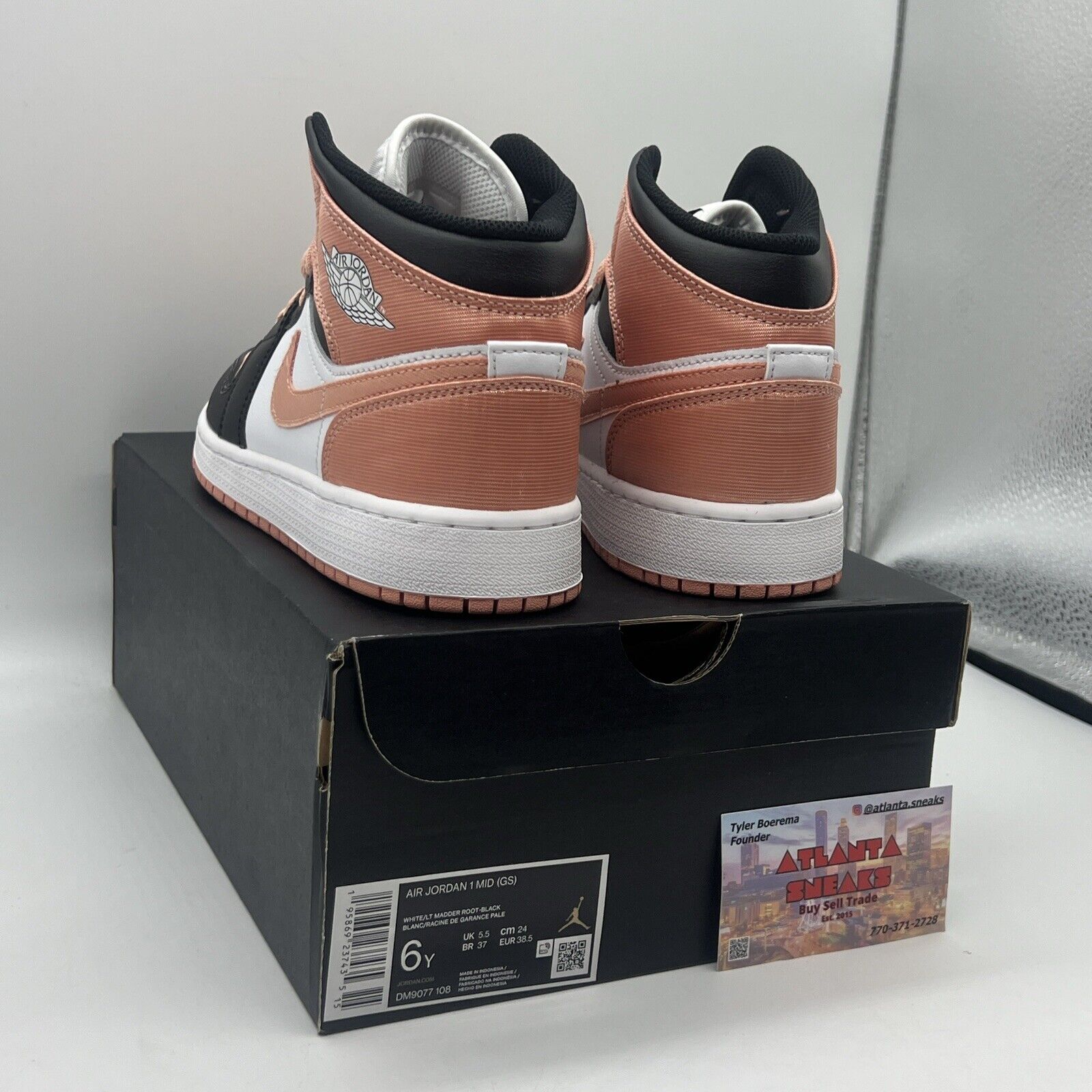 Nike Air Jordan 1 Mid Madder Root GS Size  DM9077-108