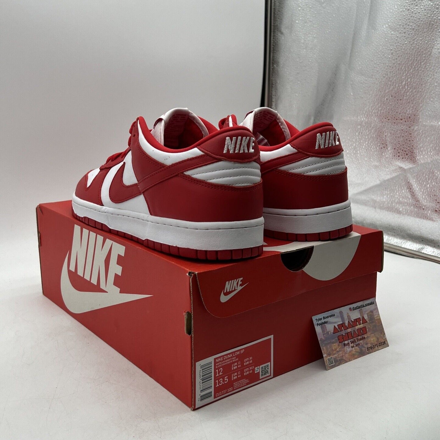 Size 12 - Nike Dunk Retro SP Low St. John's Red White Leather (CU1727-100)