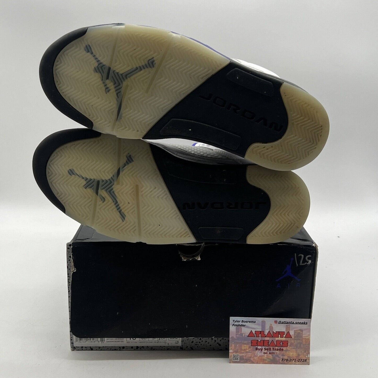 Size 10.5 - Jordan 5 Concord 2022 White Purple Black Leather (DD0587-141)