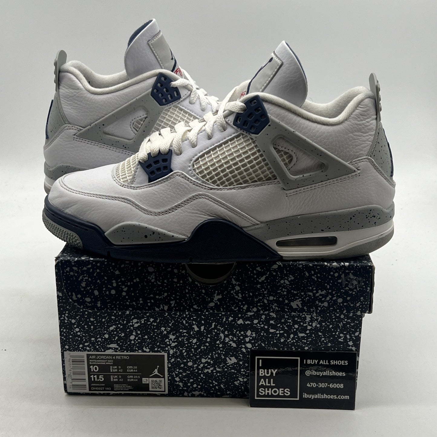 Size 10 - Air Jordan 4 Retro Mid Midnight Navy (DH6927-140)