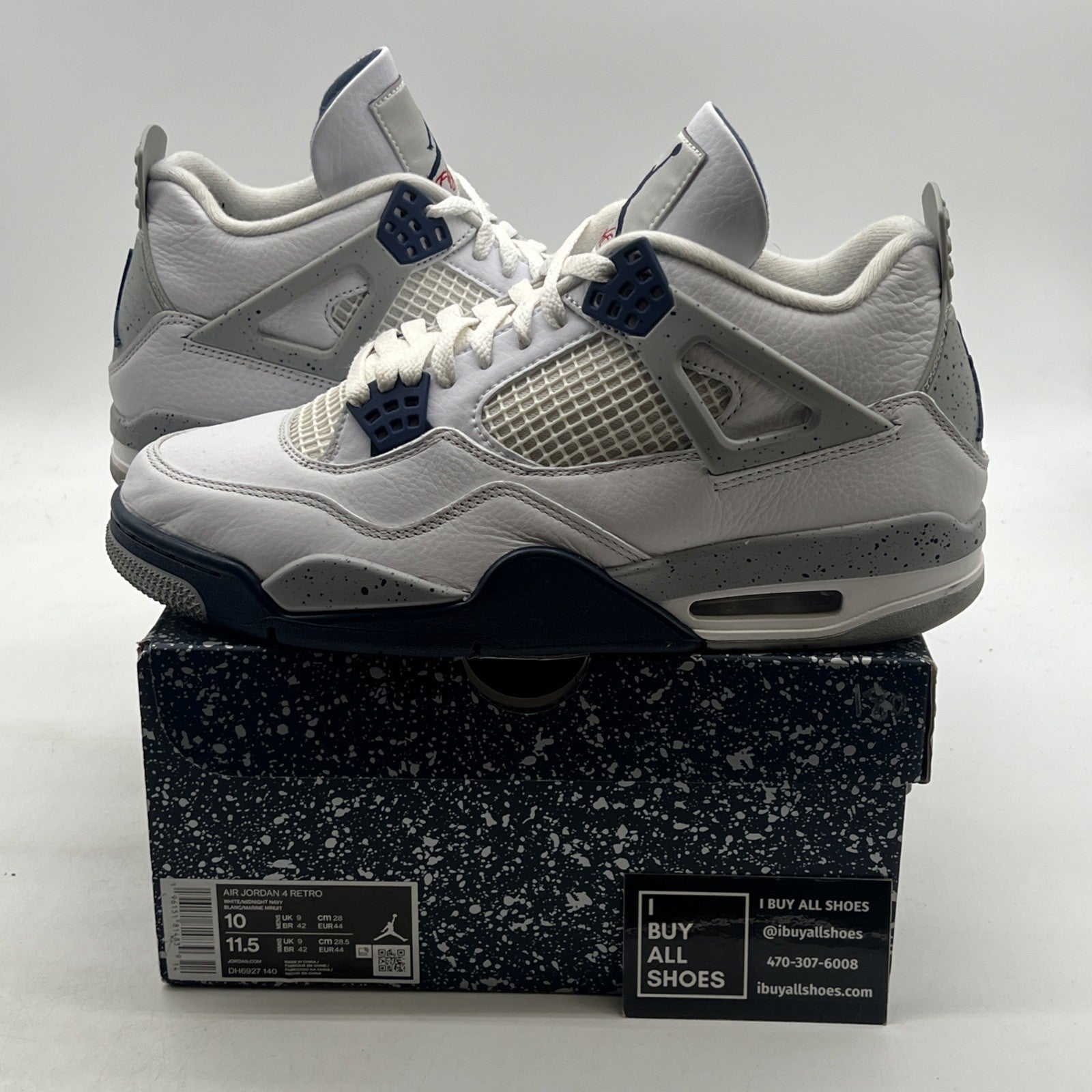 Size 10 - Air Jordan 4 Retro Mid Midnight Navy (DH6927-140)