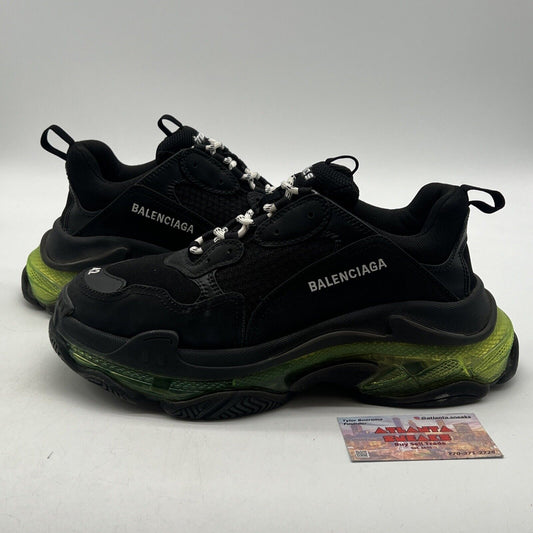 Size 9 - Balenciaga Triple S Sneaker Black Yellow Fluo Green