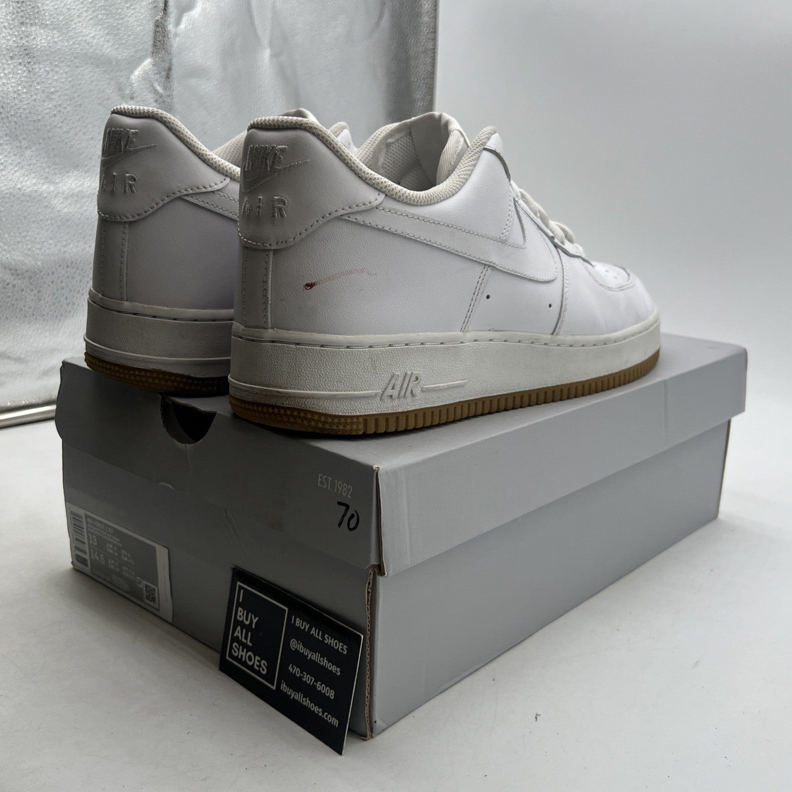Size 13 - Nike Air Force 1 Low White Gum (DJ2739-100)