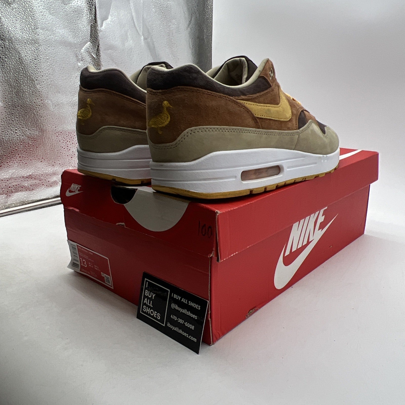 Size 13 - Nike Air Max 1 Premium Ugly Duckling - Pecan 2022 (DZ0482-200)