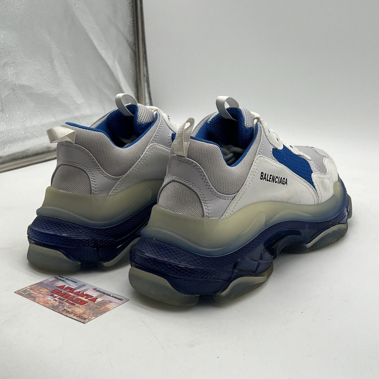 Size 10W - Balenciaga Triple S Blue White (544351-W09ON-9169)
