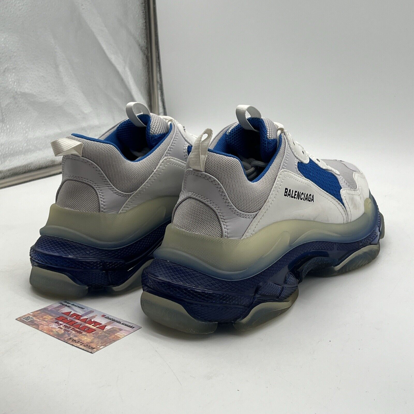 Size 10W - Balenciaga Triple S Blue White (544351-W09ON-9169)