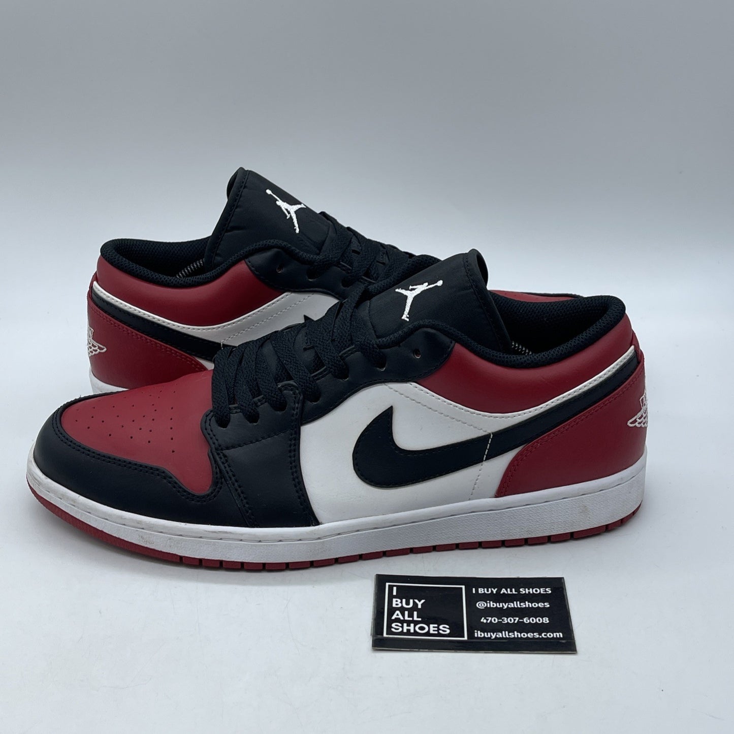 Size 11 - Air Jordan 1 Low Bred Toe (553558-612)