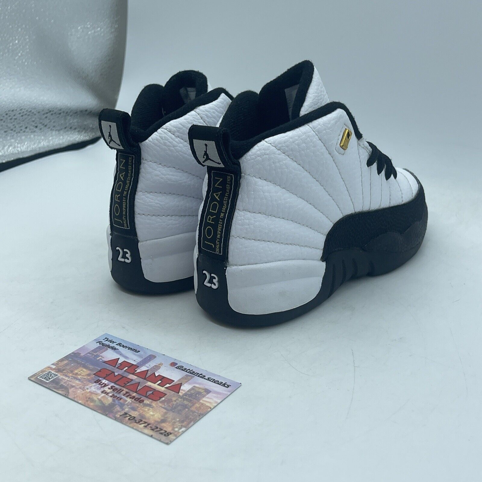 Size 11 (PS) - Jordan 12 Retro Mid Royalty Black White Leather (151186-170)
