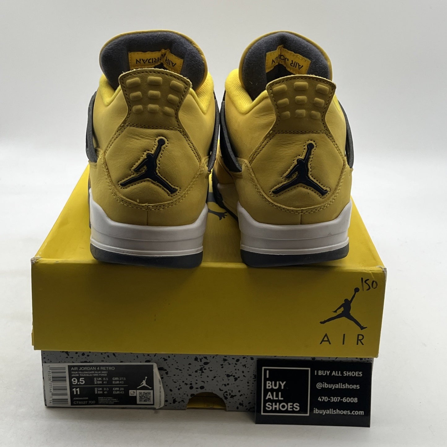 Size 9.5 - Air Jordan 4 Retro Mid Lightning (CT8527-700)