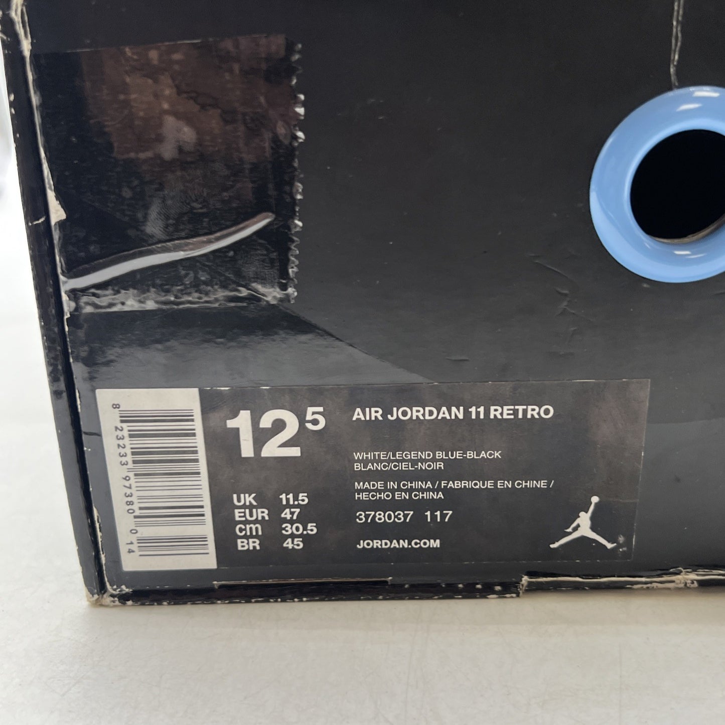 Size 12.5 - Air Jordan 11 Retro High Legend Blue (378037-117)