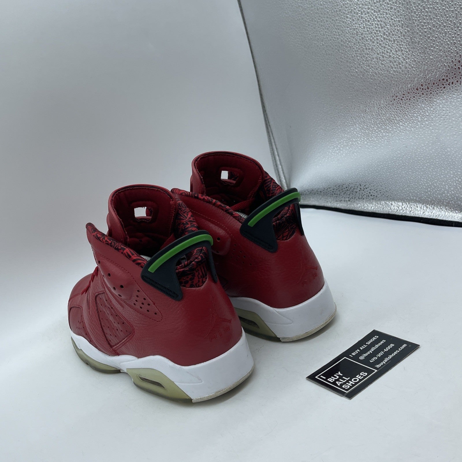 Size 9.5 - Air Jordan 6 Spizike History of Jordan Red Leather (694091-625)