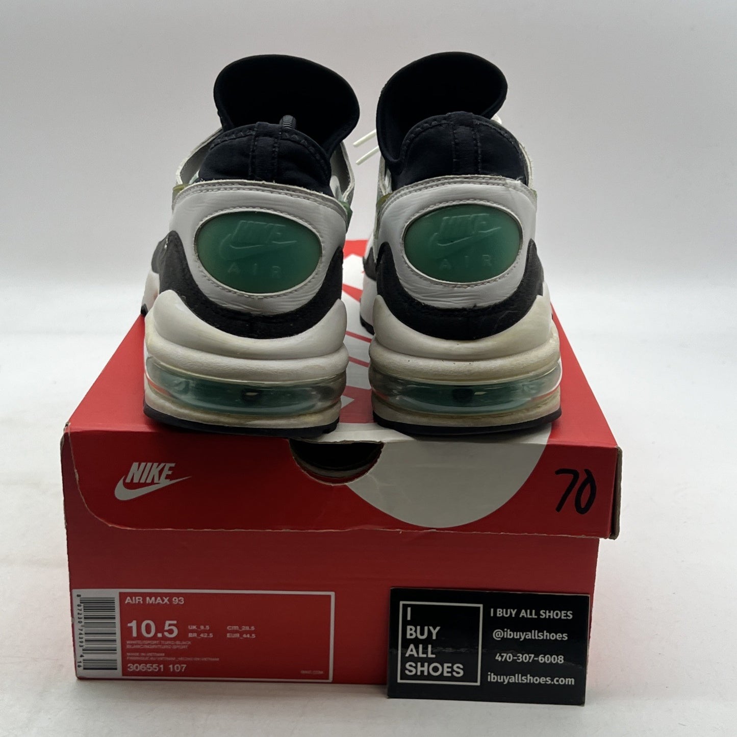 Size 10.5 - Nike Air Max 93 Dusty Cactus (306551-107)