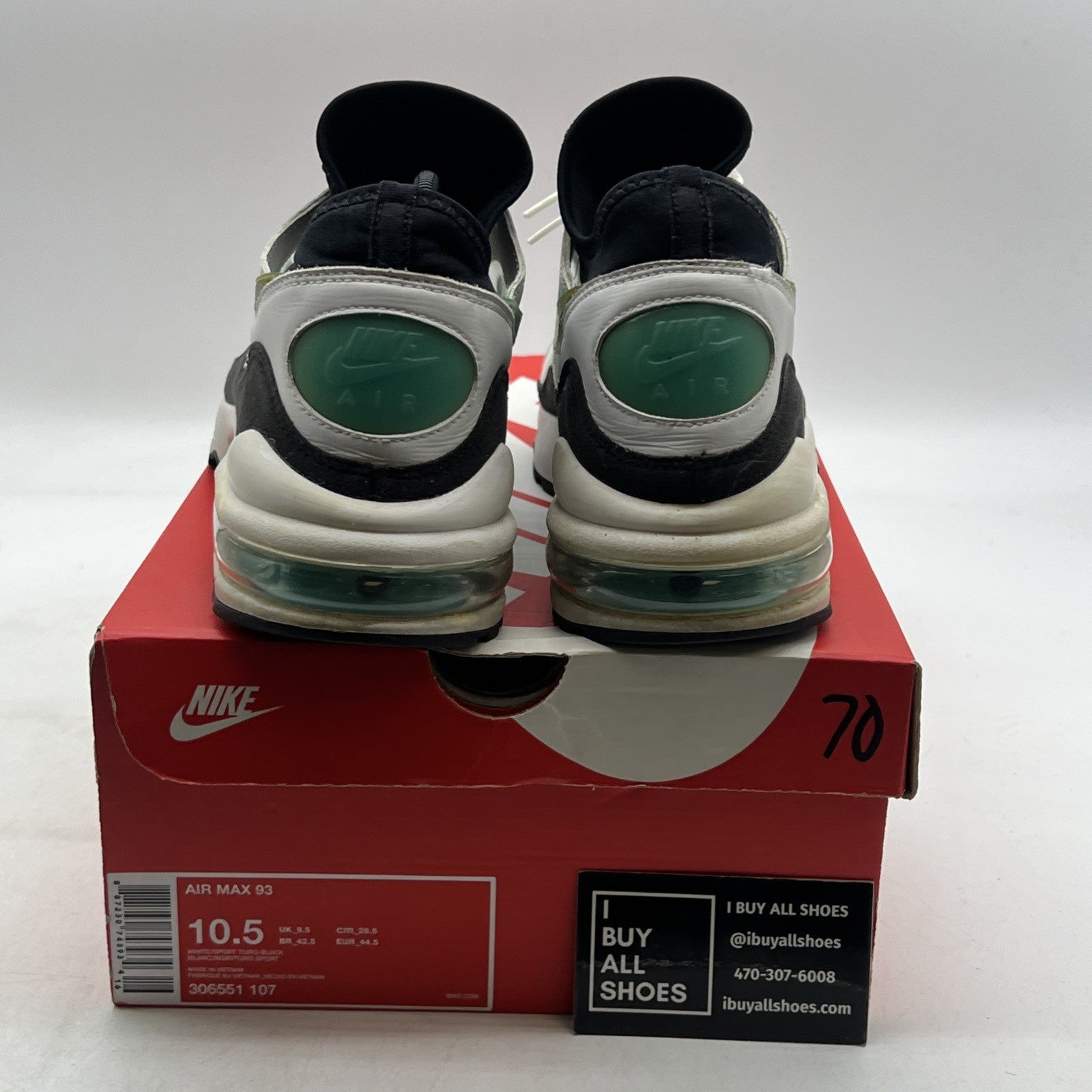 Size 10.5 - Nike Air Max 93 Dusty Cactus (306551-107)