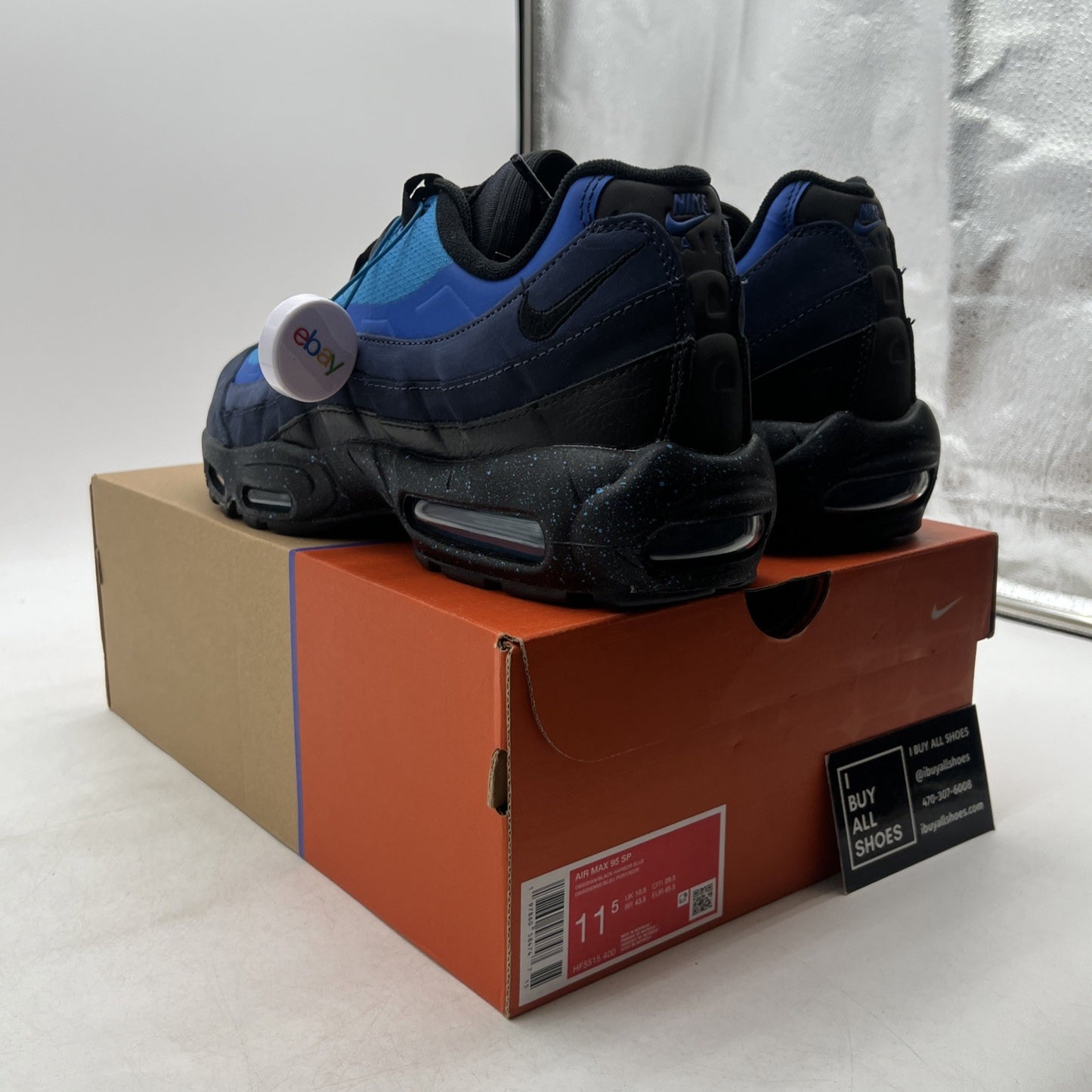 Size 11.5 - Nike Stash x Air Max 95 2024 Blue (HF5515-400)