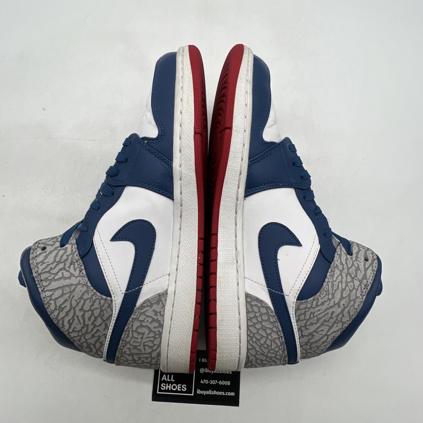 Size 9.5 - Air Jordan 1 Mid True Blue (554724-107)