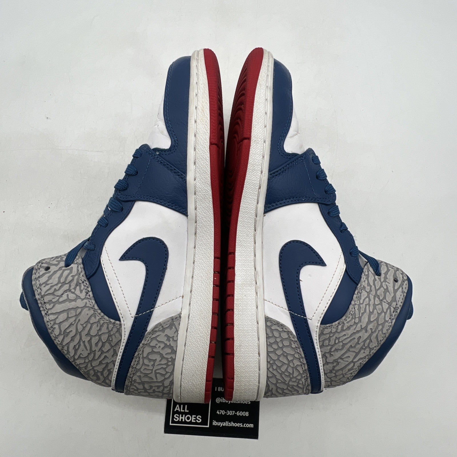 Size 9.5 - Air Jordan 1 Mid True Blue (554724-107)