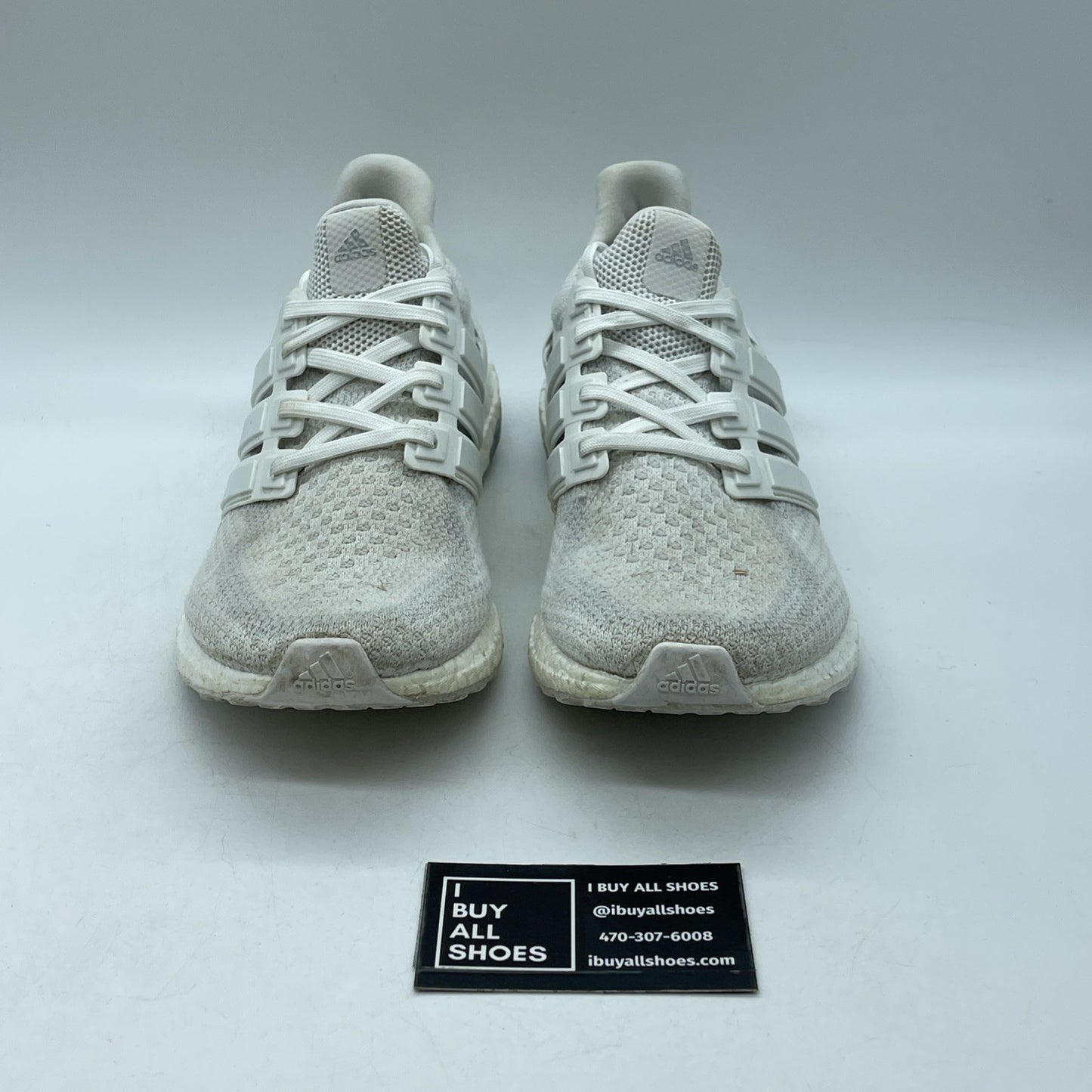 Size 10.5 - adidas UltraBoost Athletic White Flyknit (AQ5929)