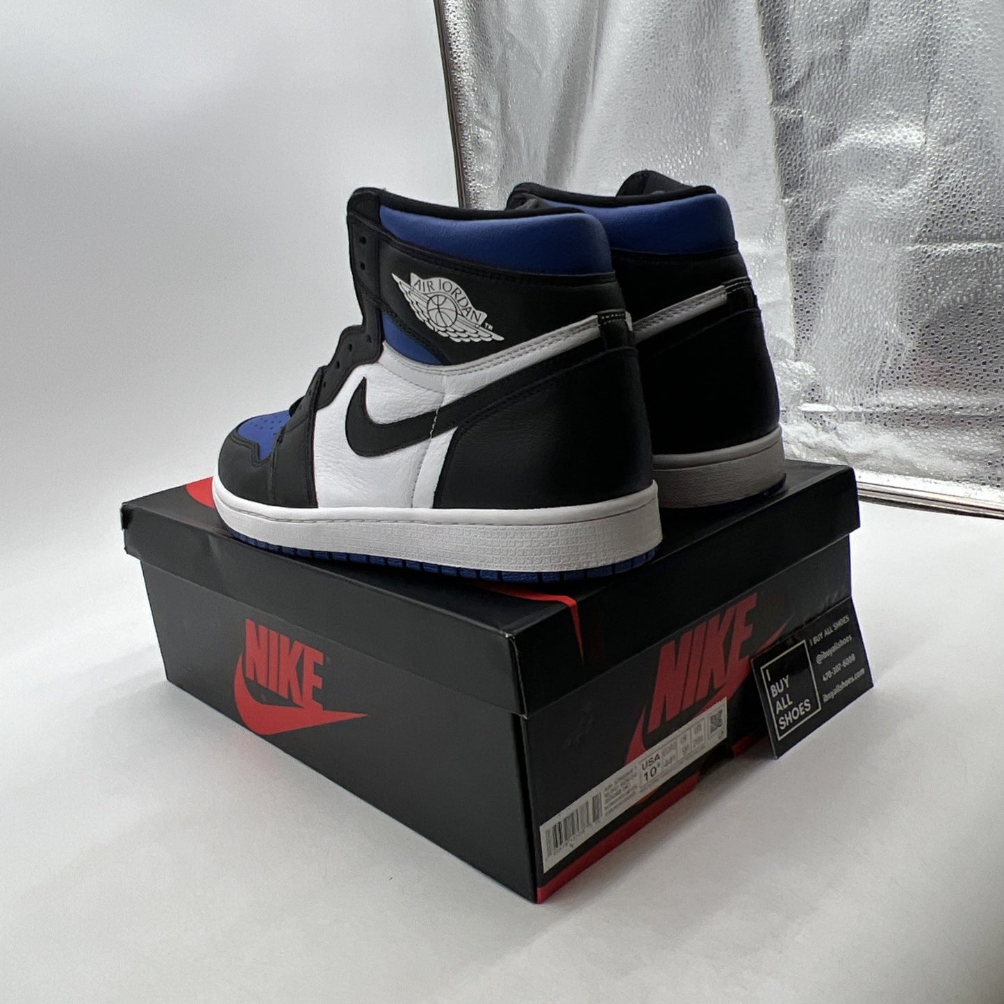 Size 10.5 - Air Jordan 1 Retro OG High Royal Toe (555088-041)