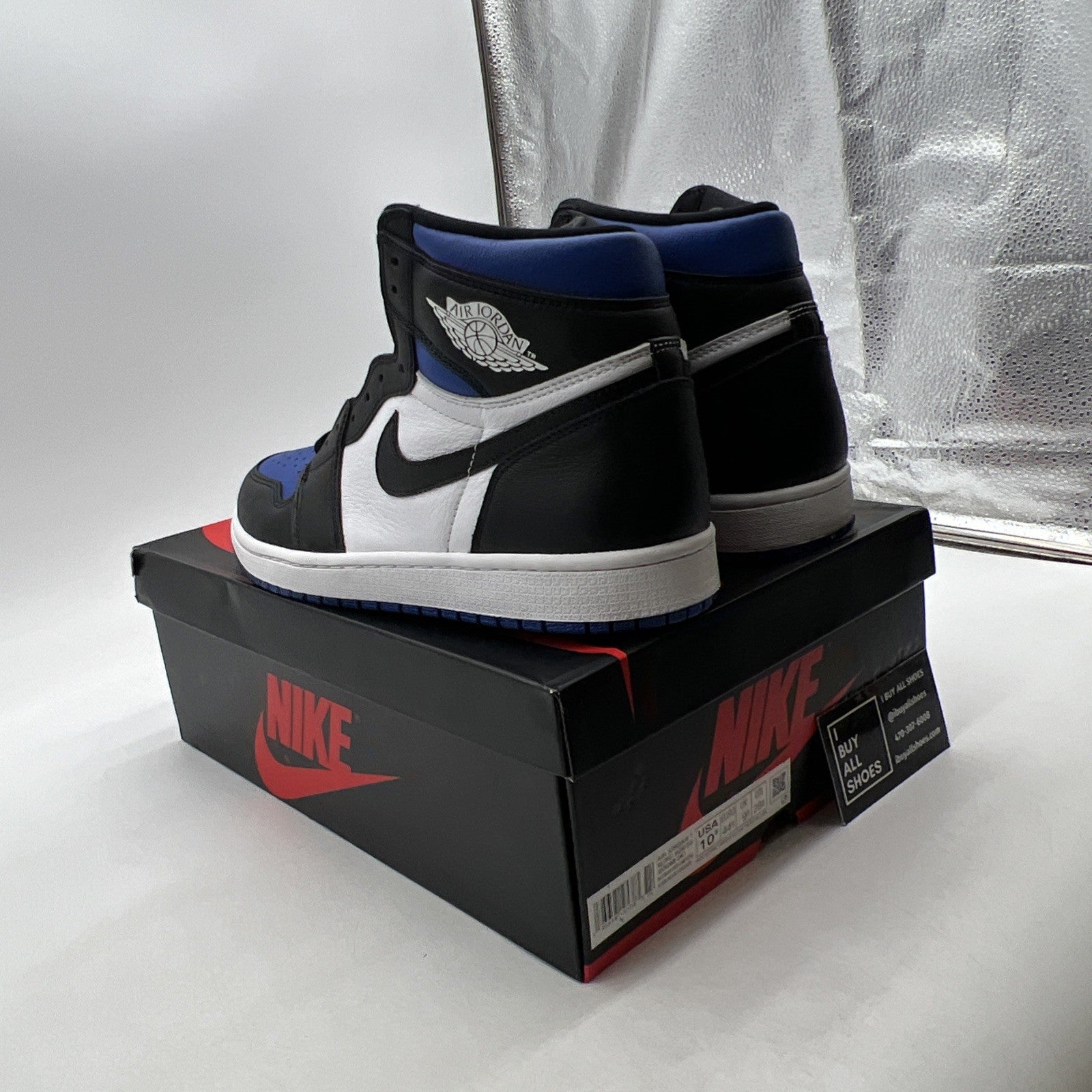 Size 10.5 - Air Jordan 1 Retro OG High Royal Toe (555088-041)