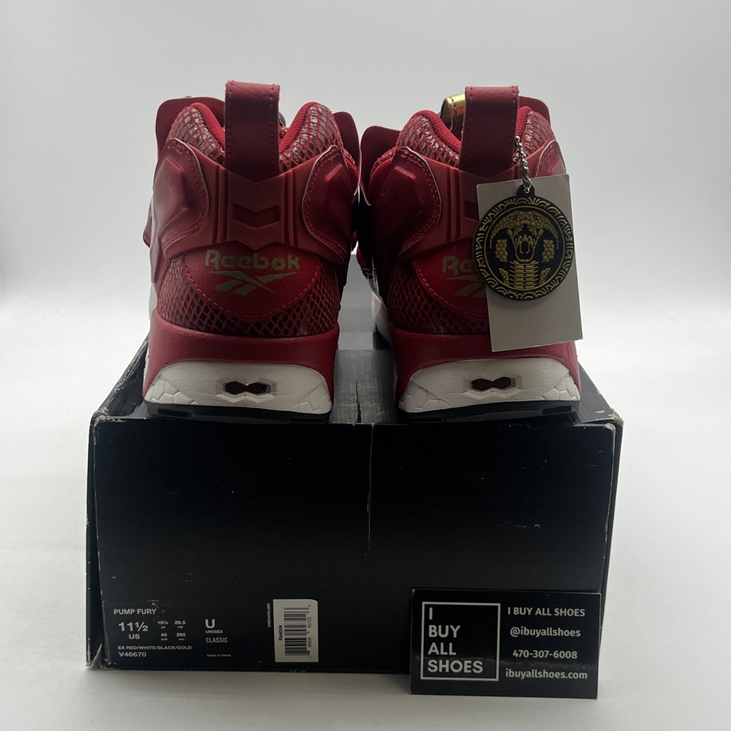 Size 11.5 - Reebok Pump Fury Red - (V46670)