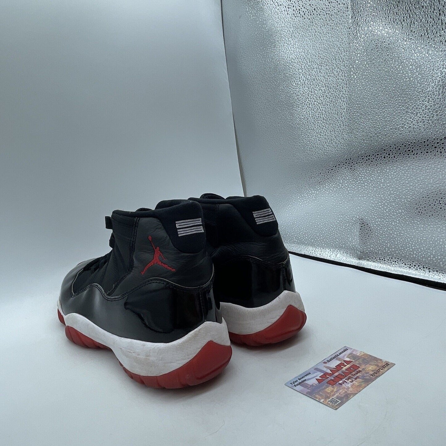 Size 11.5 - Jordan 11 Retro High Bred Red Black White Leather (378037-061)
