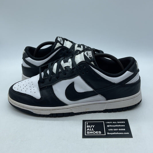 Size 10 - Nike Dunk Low Black White Leather (DD1391-100)
