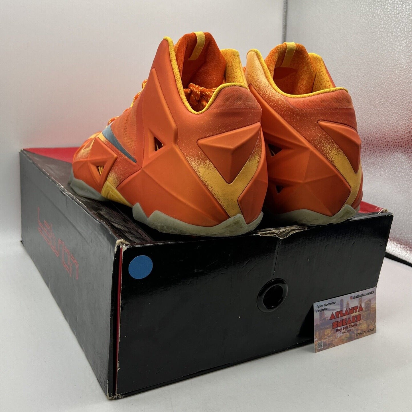 Size 12 - Nike LeBron 11 Preheat Forging Iron Orange (626376-800)