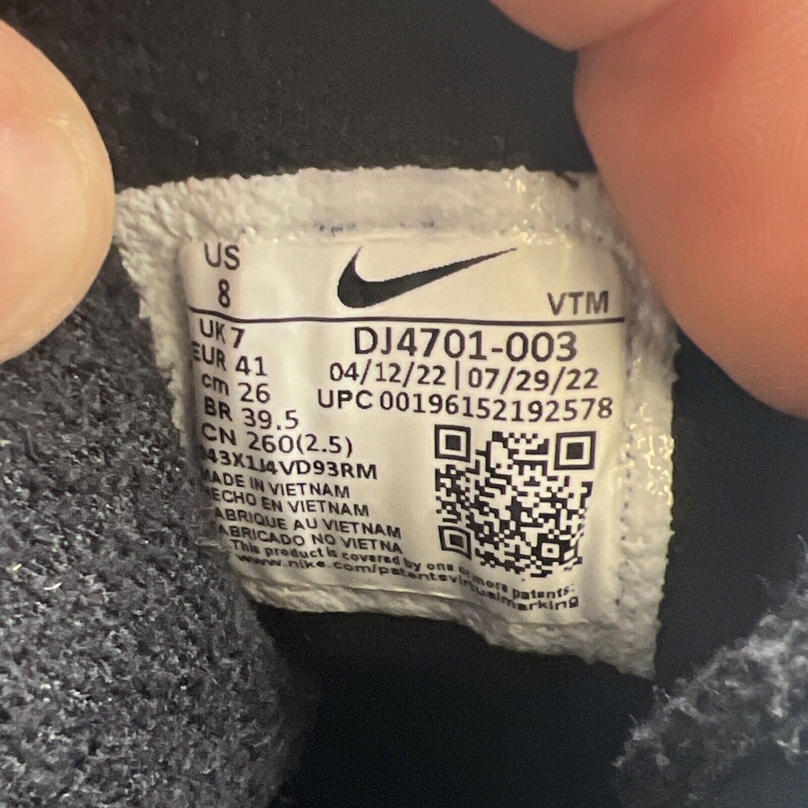 Size 8 - Nike Air Max Scorpion Flyknit Triple Black (DJ4701-003)